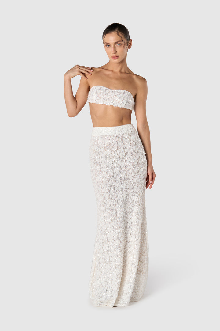 "Dove" Top & Skirt