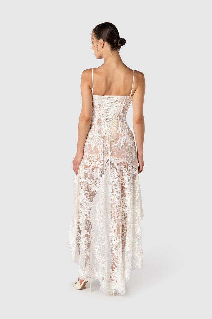 "Wild Card" Lace Midaxi Dress