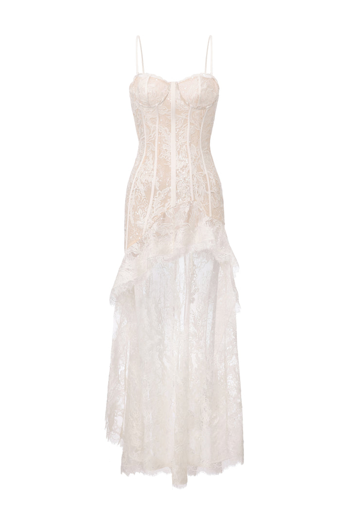 "Wild Card" Lace Midaxi Dress