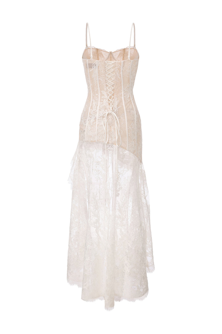 "Wild Card" Lace Midaxi Dress