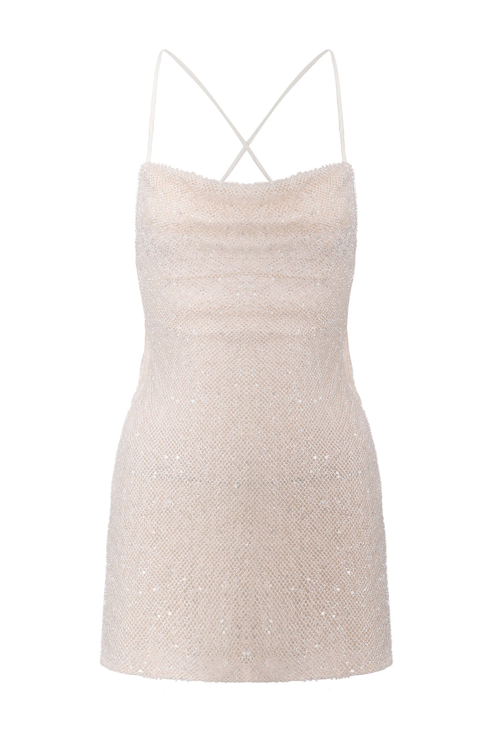 "Diamond Dusk" Mini Dress & Scarf