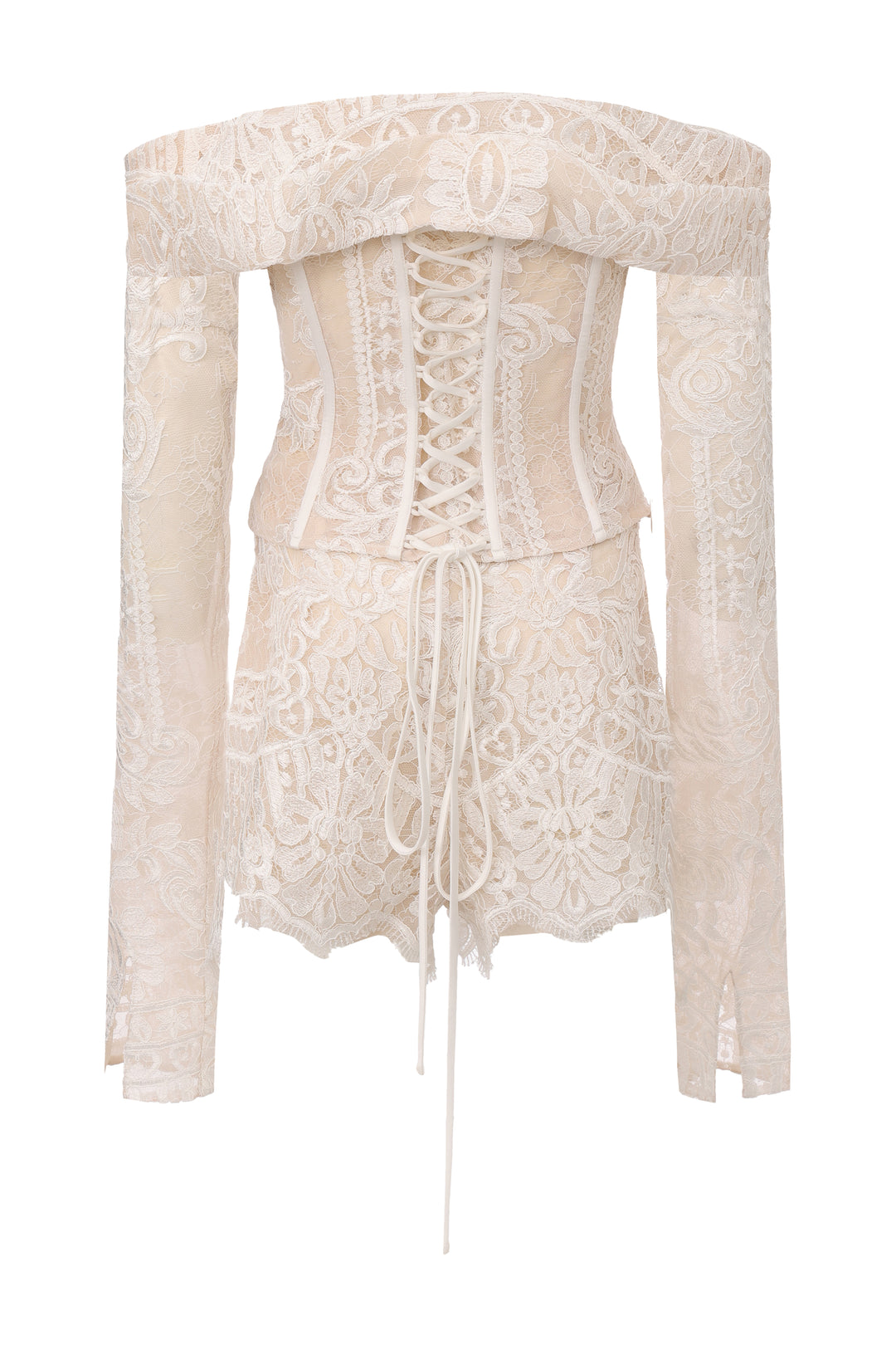"Godiva" Corset Top, Sleeves & Shorts