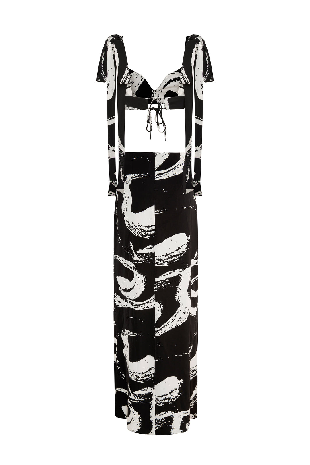 Conjunto de falda larga y bralette "5th Avenue" - Edición negra 
