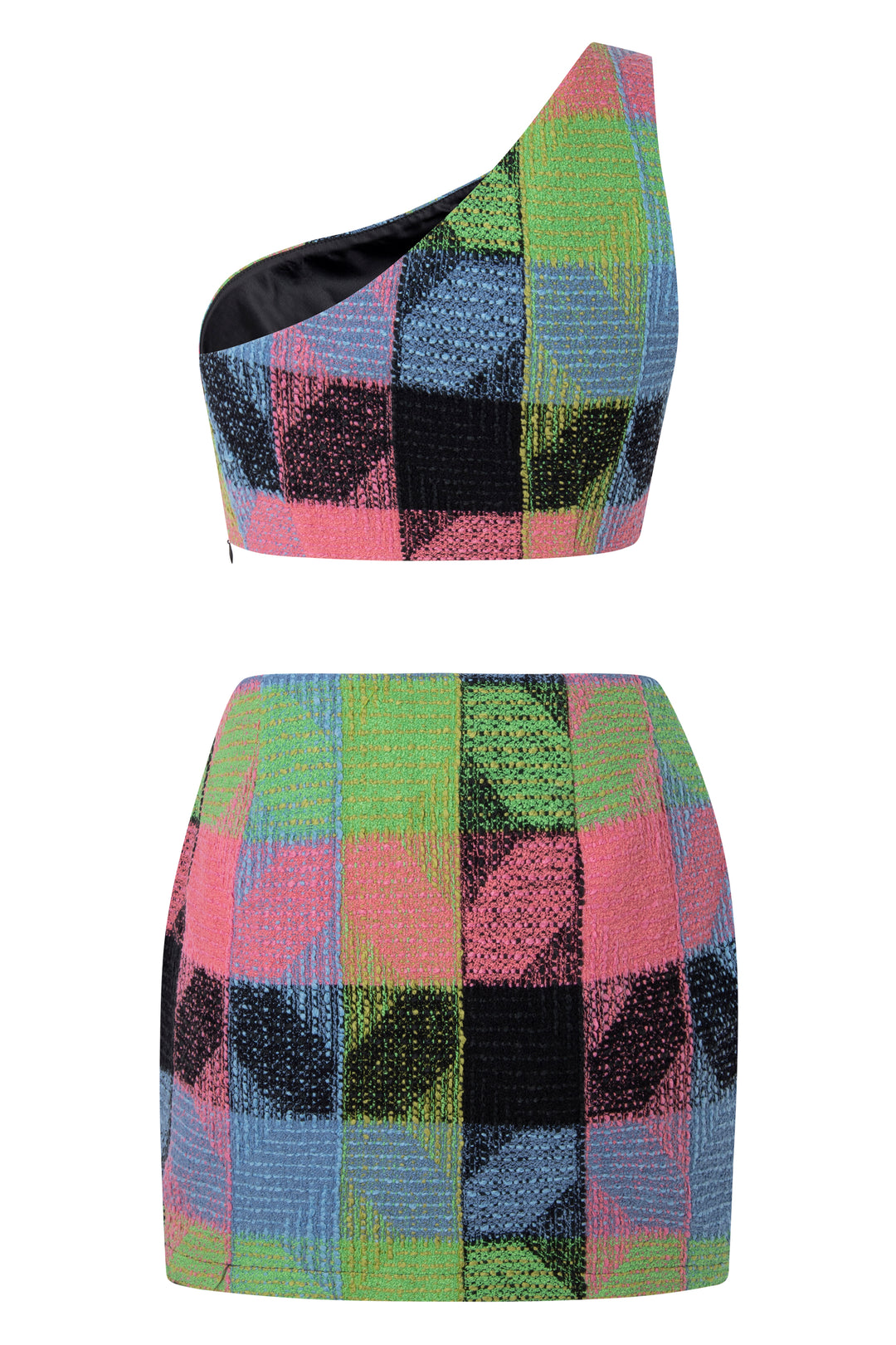 "Hibiscus" Tweed Mini Skirt & Top Set